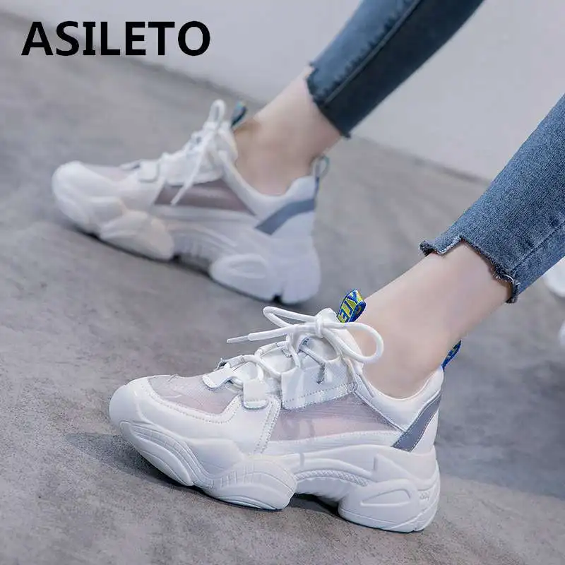 Женские кроссовки ASILETO 2019 повседневная обувь на плоской подошве с перекрестной