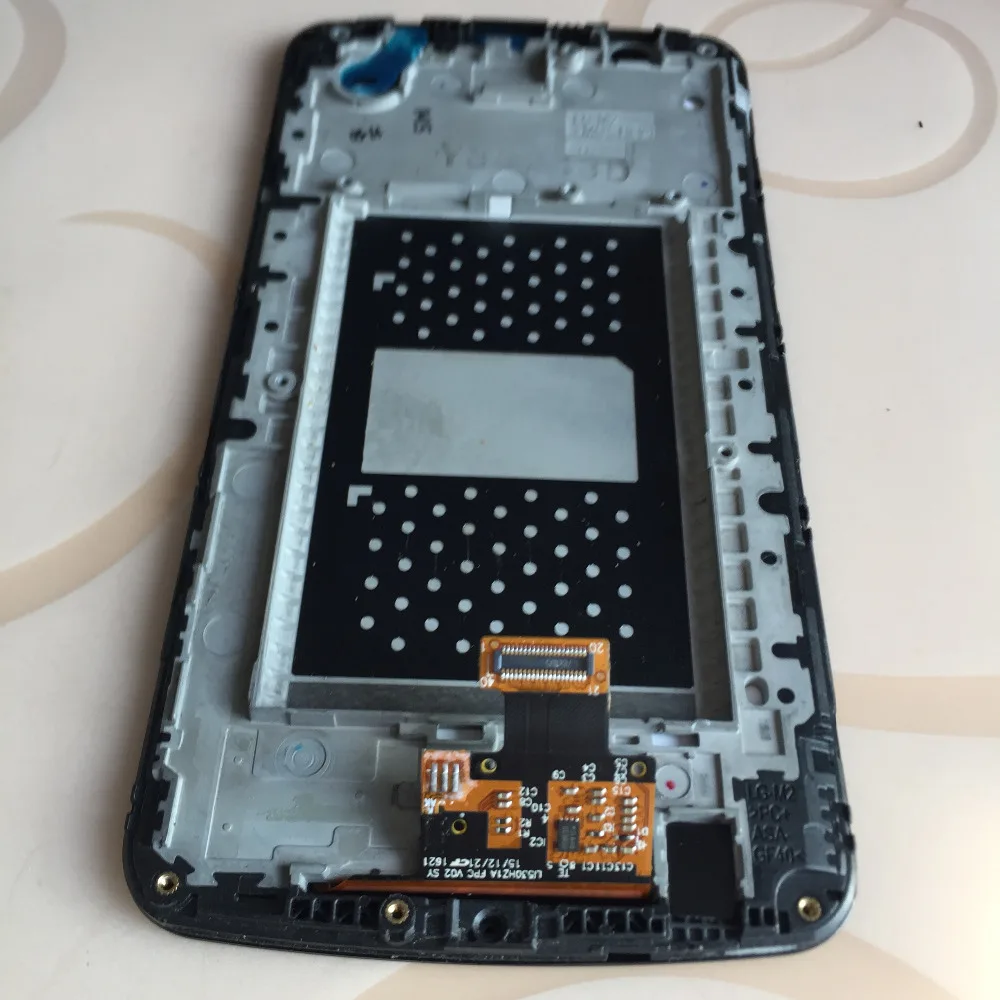 Для LG K10 TV K430 K410 сенсорный экран и ЖК дисплей с IC On Flex (не для LTE) в сборе рамкой +