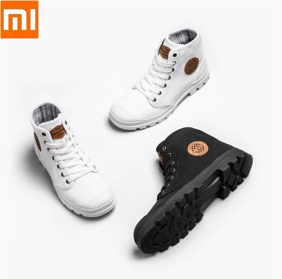 

Xiaomi GOODYEAR canvas shoes Wear resistant Work boots Fine lines man woman High-top canvas shoes Liberation shoes outdoor shoes