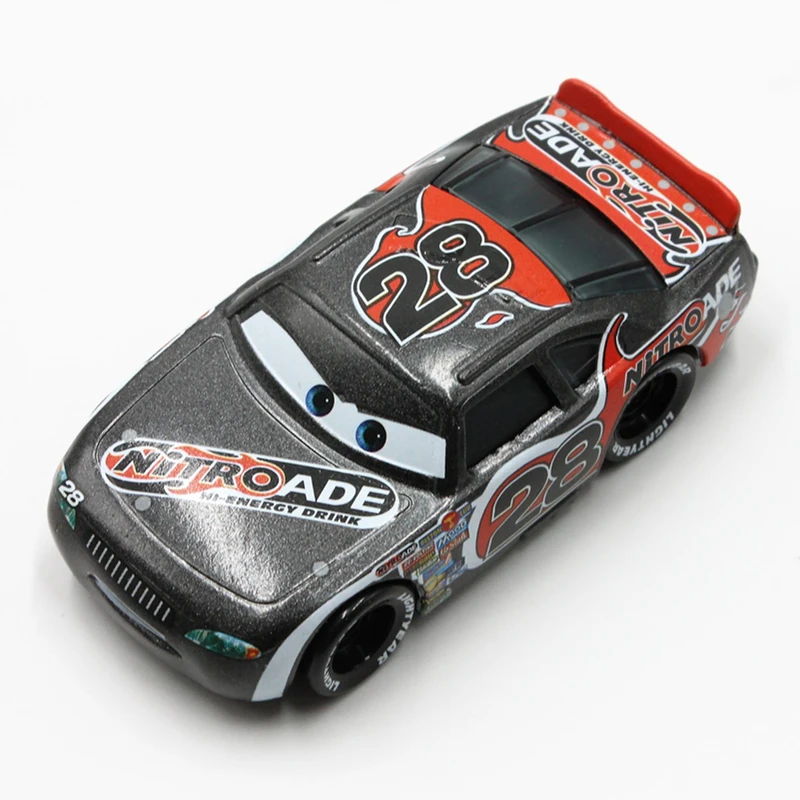 100% Original Disney Pixar Cars No.28 Nitroade Racer 1:55 Scale Diecast Metal Alloy Modle Cute Toys Car For Children Gifts | Игрушки и