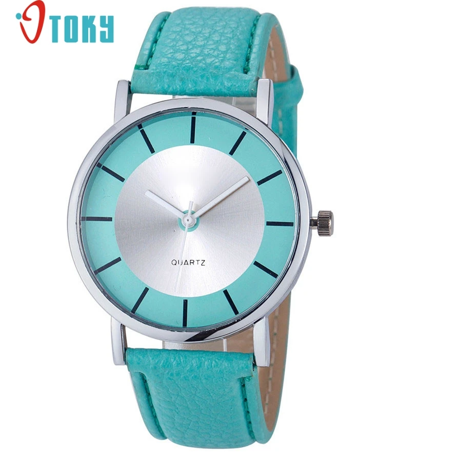 OTOKY Women Fashion Retro Red Dial Leather Analog Quartz Wrist Watch Watches DropShipping #0713 | Наручные часы