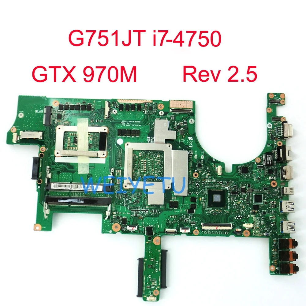Материнская плата G751JT GeForce GTX970M с процессором для ASUS G751 G751J G751JY G751JM G751JS материнская