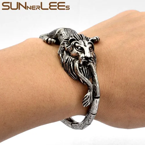 SUNNERLEES модные ювелирные изделия для мужчин и женщин панк лев звеньевая цепь