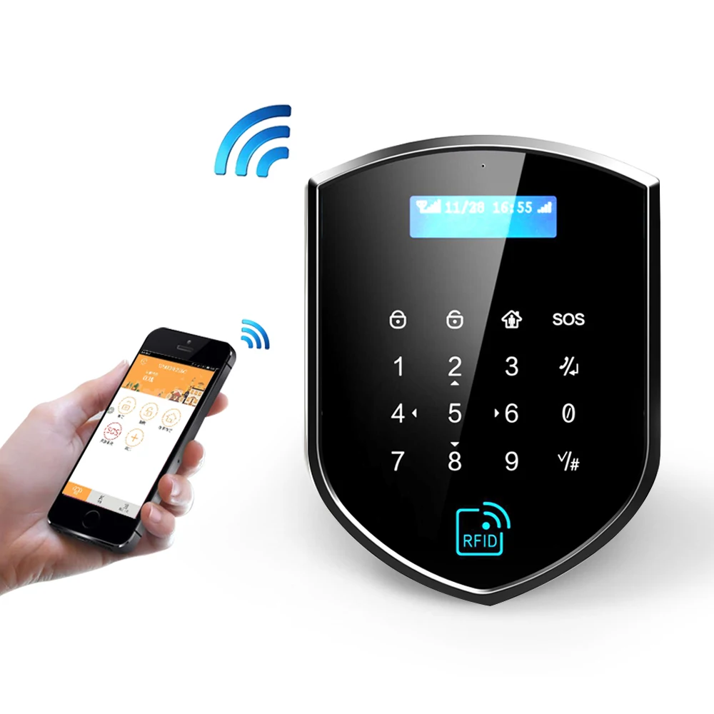 Wolf-Guard 3G GSM Wifi Wireless Home Alarm Security Burglar System DIY Kit w/ 120dB Solar Siren Door Sensor PIR Motion Detector