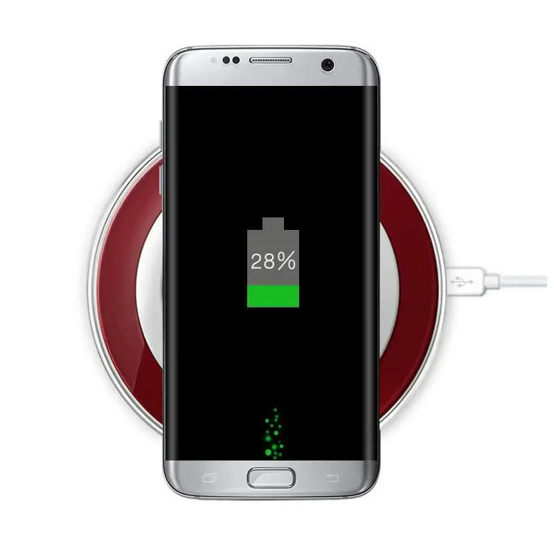 Универсальное беспроводное зарядное устройство Qi для iPhone Samsung HTC быстрая