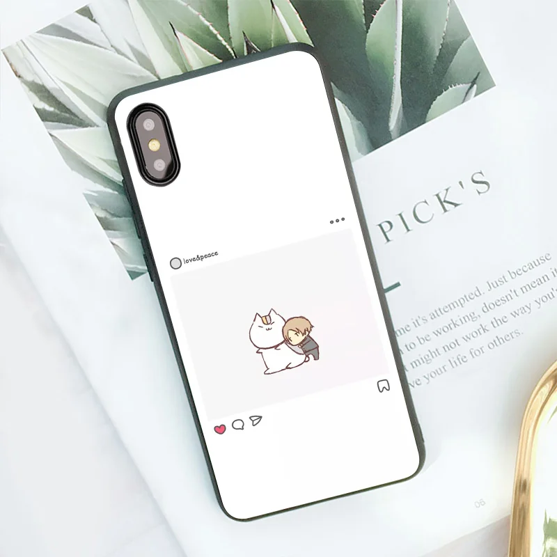 Чехол для iPhone 8 Plus чехол 6 6S 7 X Xs Max XR черный бант цвет столкновение Кошка милый