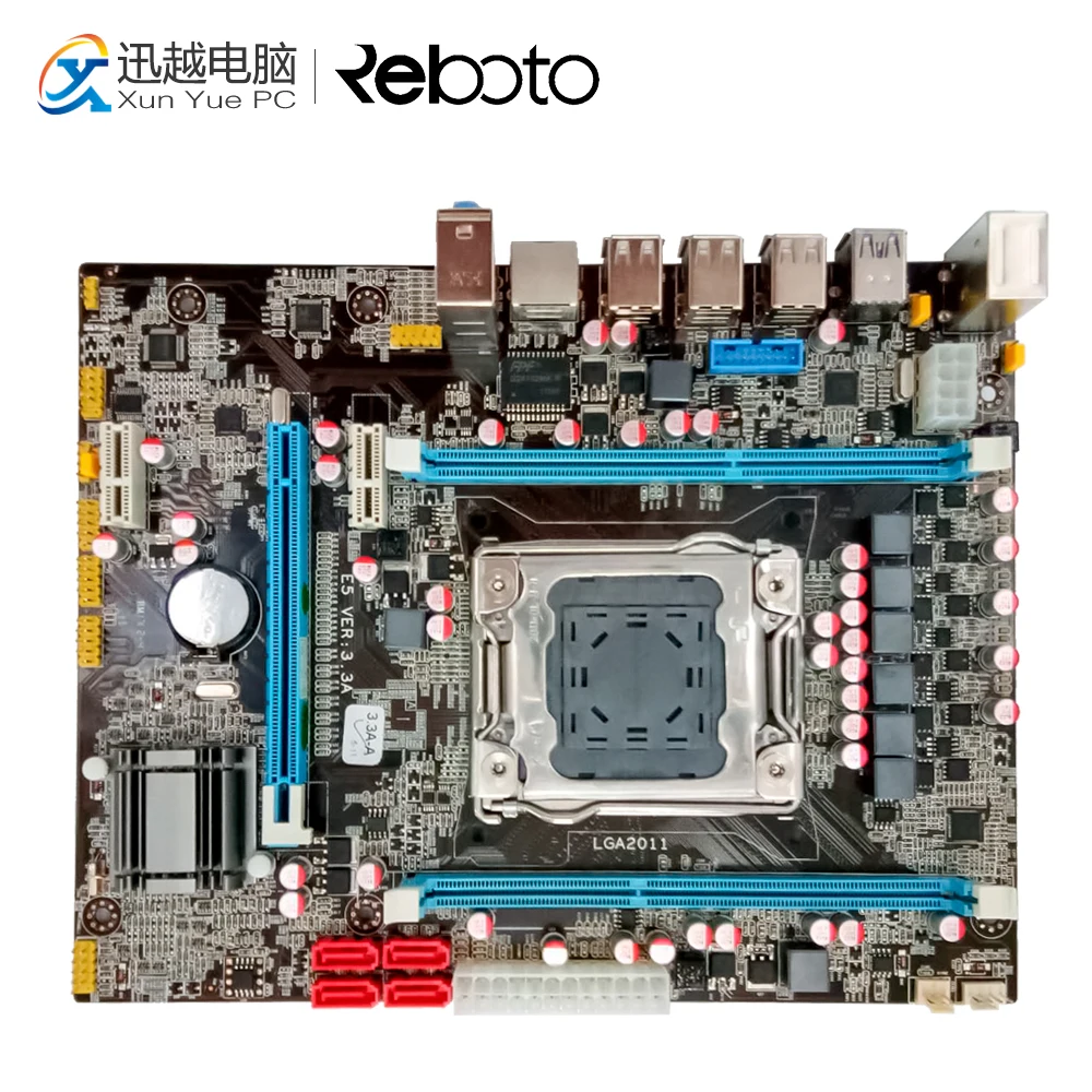 OEM новый X79 E5 3.3A материнская плата для Intel LGA 2011 I7 V1 V2 DDR3/ECC память 32G USB3.0 полностью