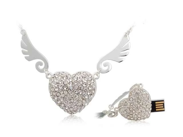 Сердце Ангела хит продаж модное ювелирное изделие Usb флеш накопитель 1Гб ТБ