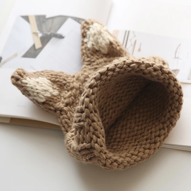 Женские вязаные крючком Лыжные шапки с кошачьими ушами шерстяная шапка|Женские