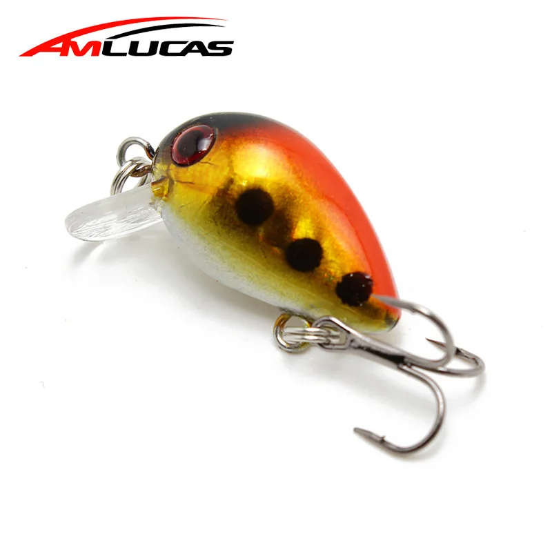 Amlucas 30 мм 1 6 г Гольян рыбаловная блесна Япония мини Crankbait воблеры для ловли карпа
