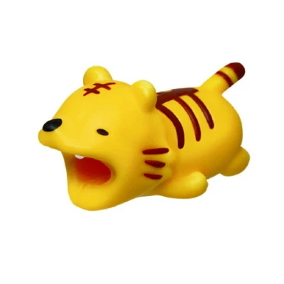 Tiger Кабель управления протектор органайзер для провода животных форма укуса d Тигр кабель собака форма укуса Наушники Аксессуары - Цвет: Tiger