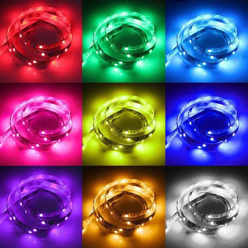 MUQGEW 5V 5050 Светодиодная лента 50 200 см USB для телевизора Лампа задней панели 5050RGB