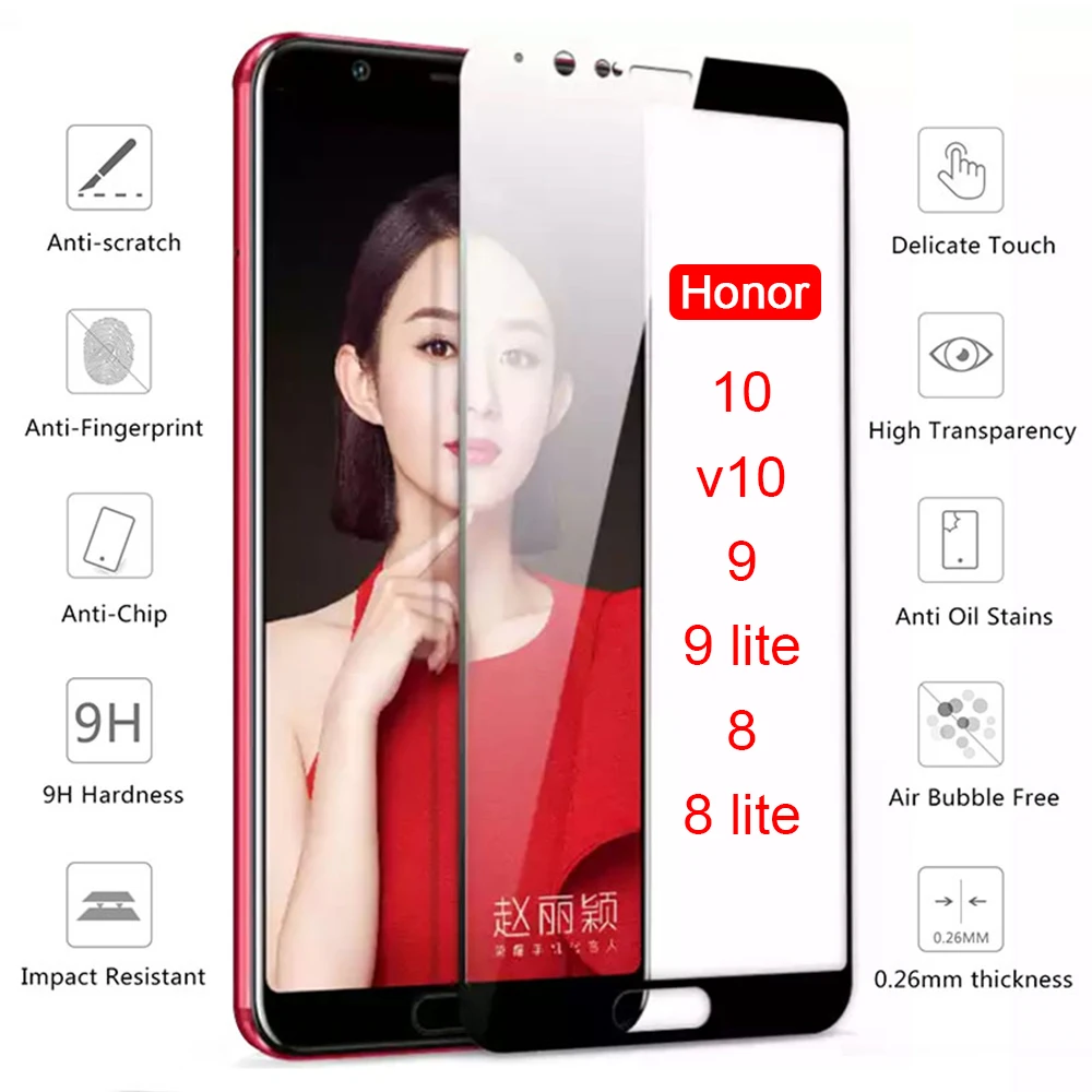 Защитное стекло для Huawei Honor View 10 V10 9 8 Lite чехол из закаленного стекла Huavei Huawey View10 9lite