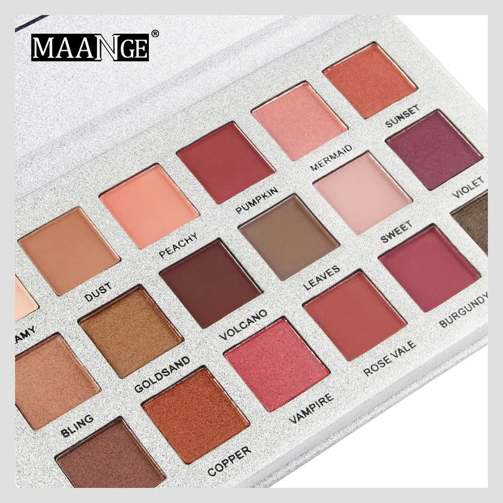 18 цветов роскошный золотисто-матовый телесный палитра теней для век + 6 шт Кисти