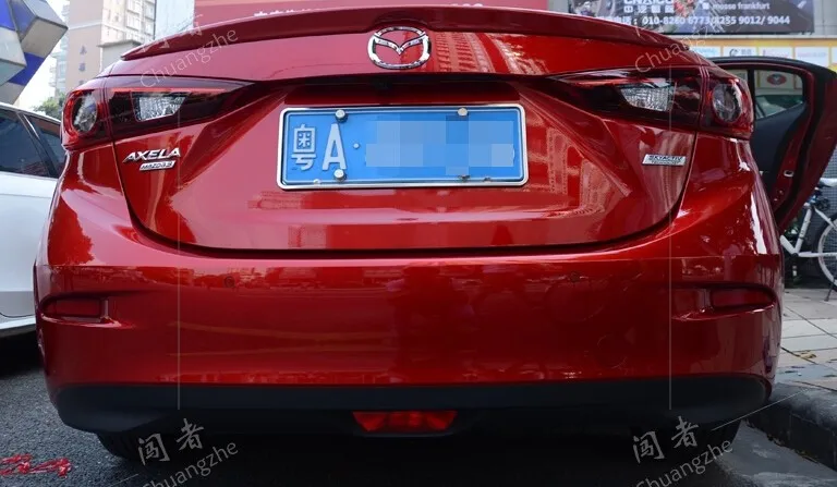 ABS задний спойлер Неокрашенный для Mazda 3