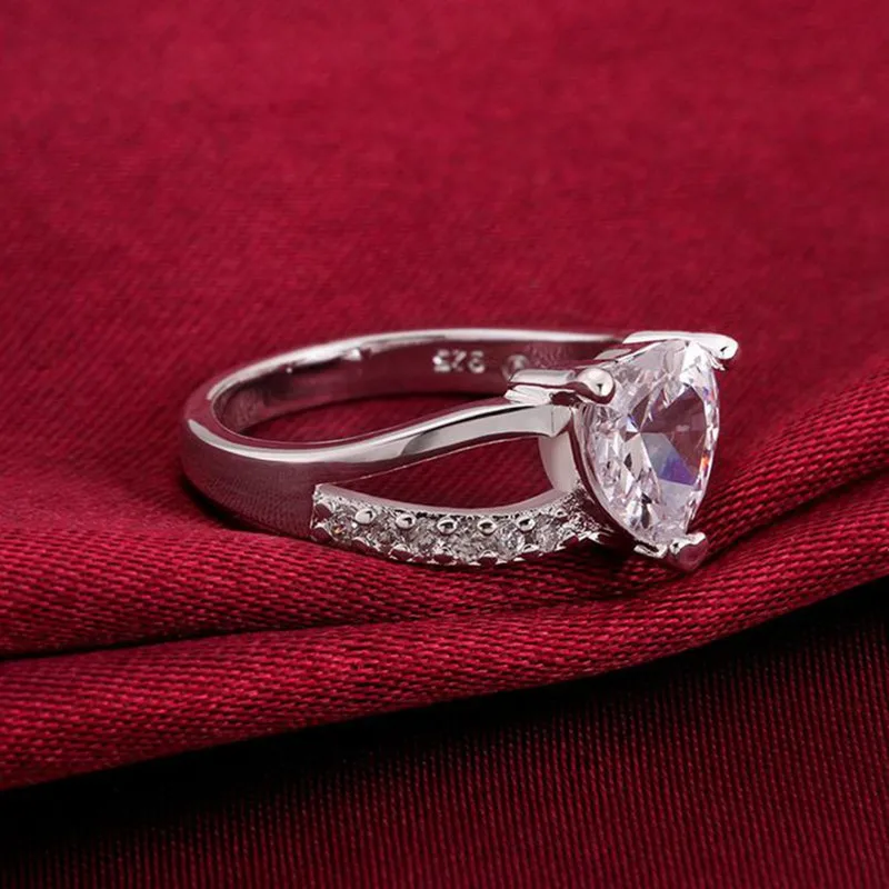 Посеребренная кольцо стерлингового серебра--Jewelry Кольцо заводские цены моды