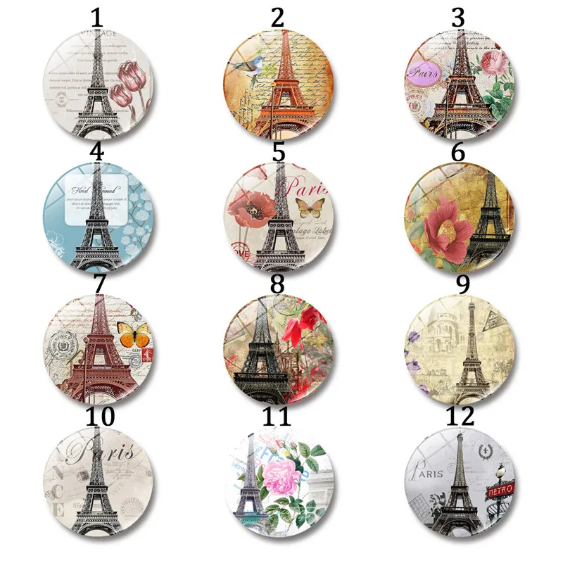 Высокое качество Эйфелева башня фото купольные круглые прозрачные