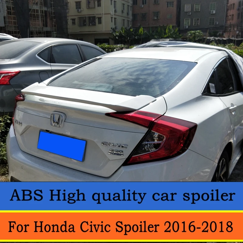 Для Civic спойлер TONGYONG F ABS Материал заднее крыло автомобиля праймер цвет задний для