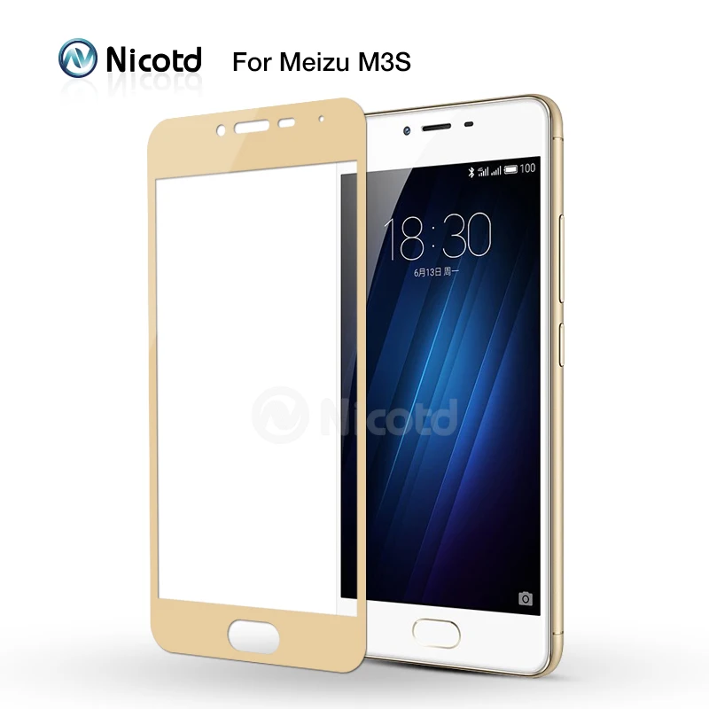2 шт./лот 2.5D 9H полное покрытие из закаленного стекла для Meizu M3 Note M3S M3 Mini Max M3E M3X Защитная пленка для экрана