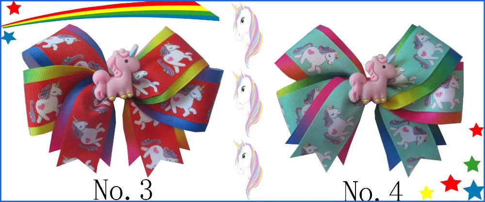 20 благословение девушка 4 5 Two Tone Cheer заколка для волос с бантом в виде радужного