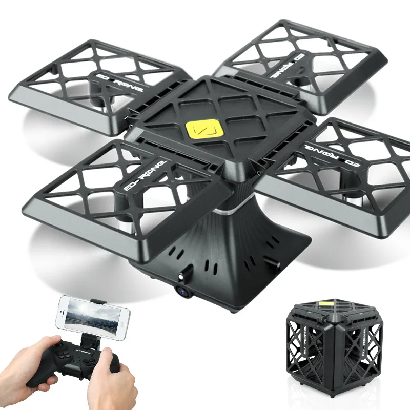 RC Дрон с камерой 2 4 ГГц куб и шаровая форма WiFi FPV 2MP беспилотные камеры приложение