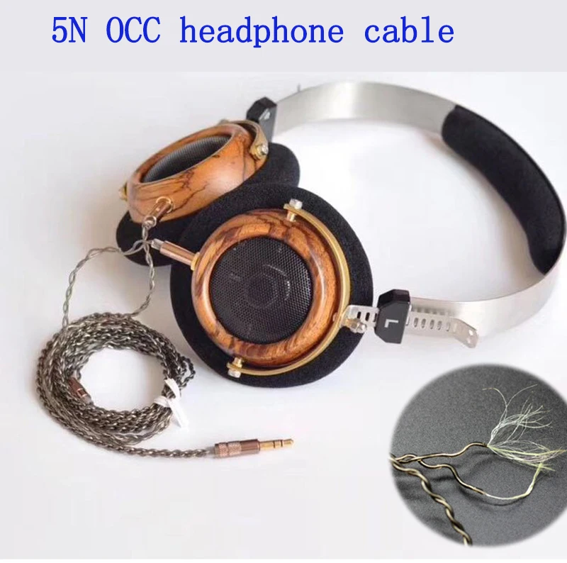 Okscc 57 мм колонка с открытым голосом HIfi оливковые деревянные наушники 5N OCC покрытые