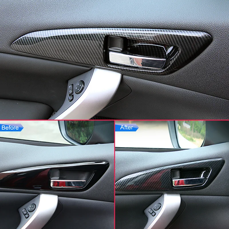 Посмотрите углеродного волокна Накладка для 2018 2019 Mitsubishi Eclipse Cross внутреннее