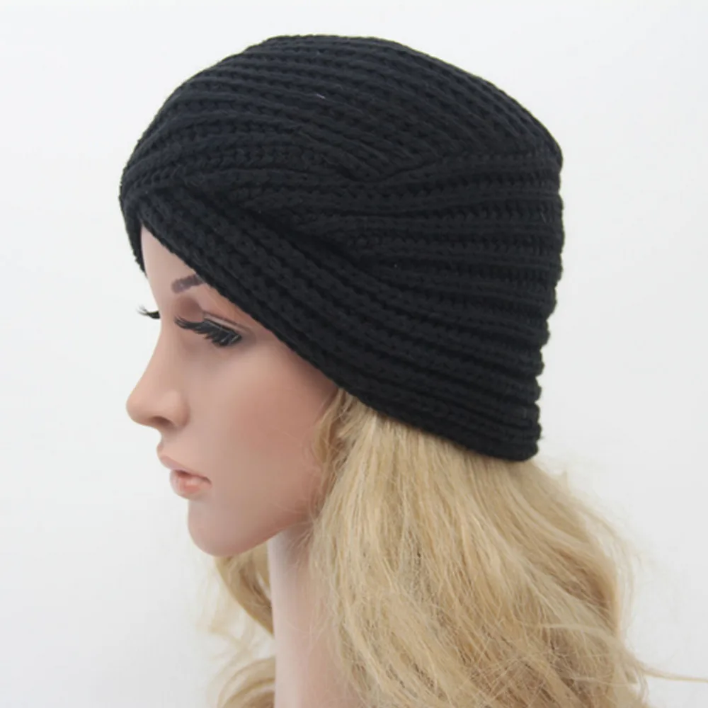 Новая мужская зимняя шапка женская Мягкая вязаная тюрбан Skullies скринсейвер
