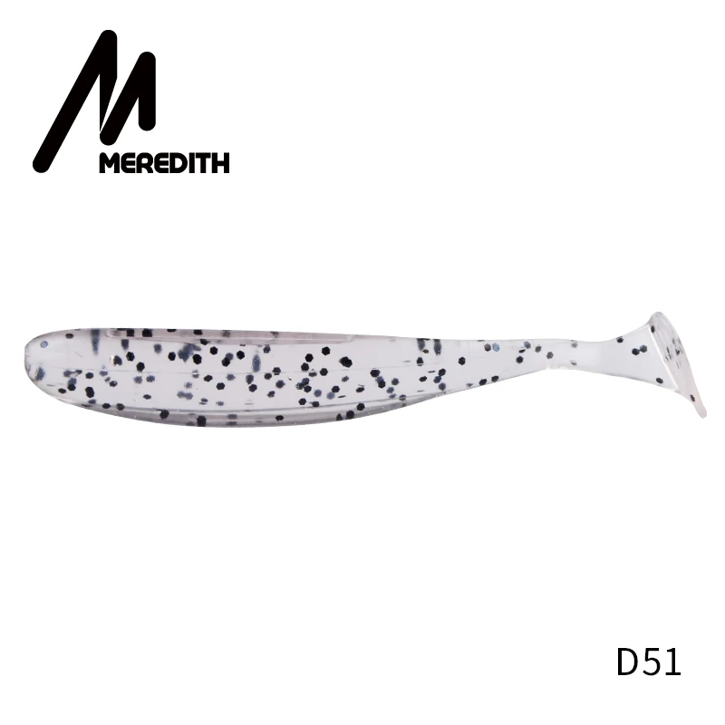 D51 Мягкие приманки Meredith Easy Shiner, 5 см, 0,88 г, 20 шт./лот, плавающие приманки, искусственная Мягкая приманка для рыбы, воблеры, двойные цветные приманки для ловли карпа - Цвет: D51