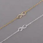 Shuangshuo 2017 New Fashion Infinity Bracelet for Women with Crystal Stones Bracelet Infinity Number 8 Chain Bracelets bileklik