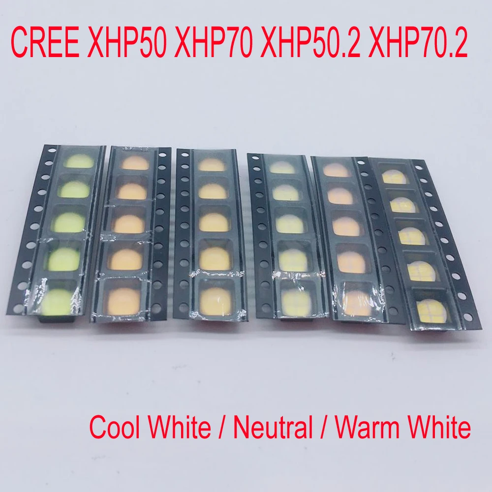 5 шт. CREE XHP50 XHP70 XHP50.2 XHP70.2 2nd generation холодный белый Нейтральный Теплый 18 Вт 32