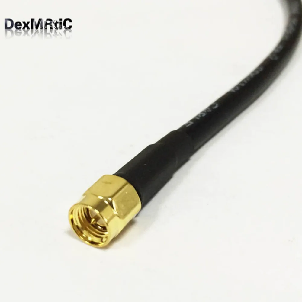 Кабель маршрутизатора Wi-Fi штекер SMA в RG58 переходник для пигтейлов/проводов 1 метр/2