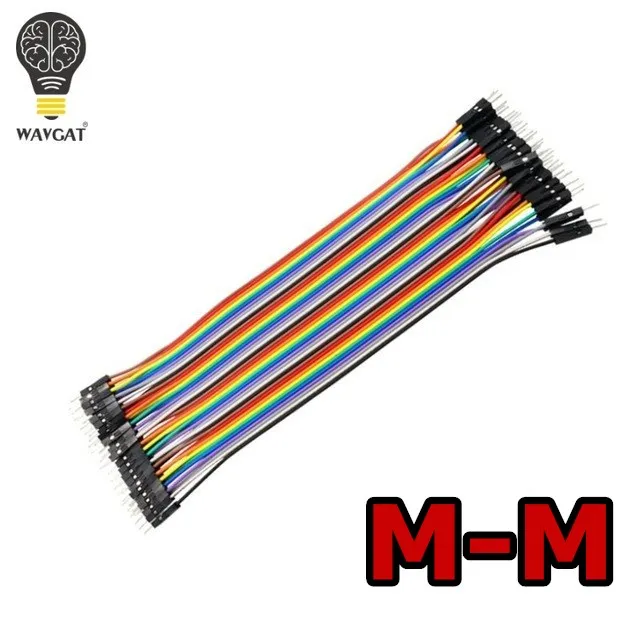 MM30CM WAVGAT Dupont line 120 шт. 30 см мужской+ мужской женский и Женский Соединительный провод Dupont кабель для Arduino - Цвет: MM30CM