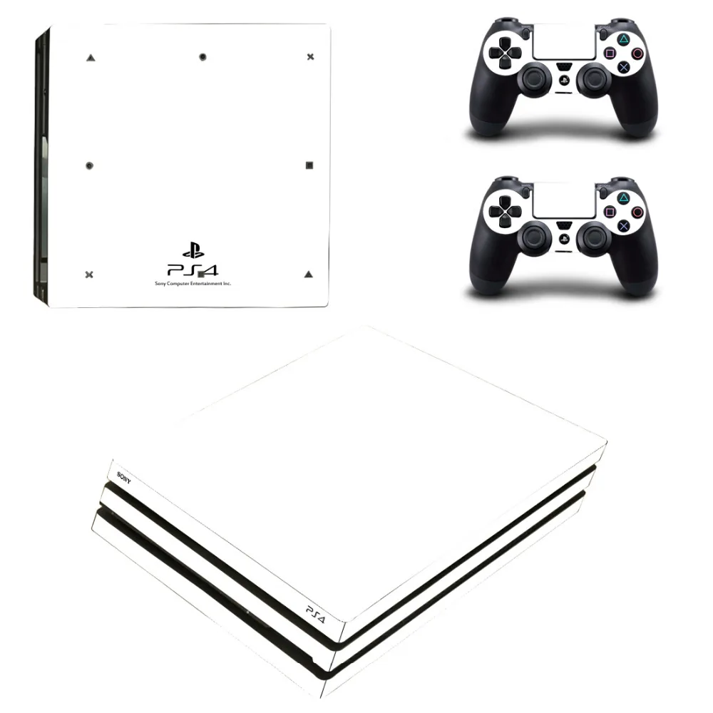 Стикеры для консоли PlayStation 4 и 2 контроллеров PS4 Pro однотонные виниловые наклейки