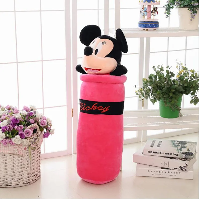 pink Mickey Мультфильм 55 см большие плюшевые игрушки Дети Спящая мягкая подушка милый слон медведь Пикачу Микки куклы подарок на день рождения для детей - Цвет: pink Mickey