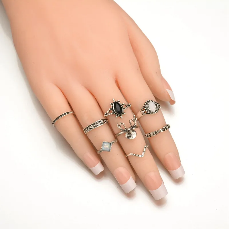 8 шт./компл. Супер ценное кольцо в виде хвоста модный сексуальный стильный Панк