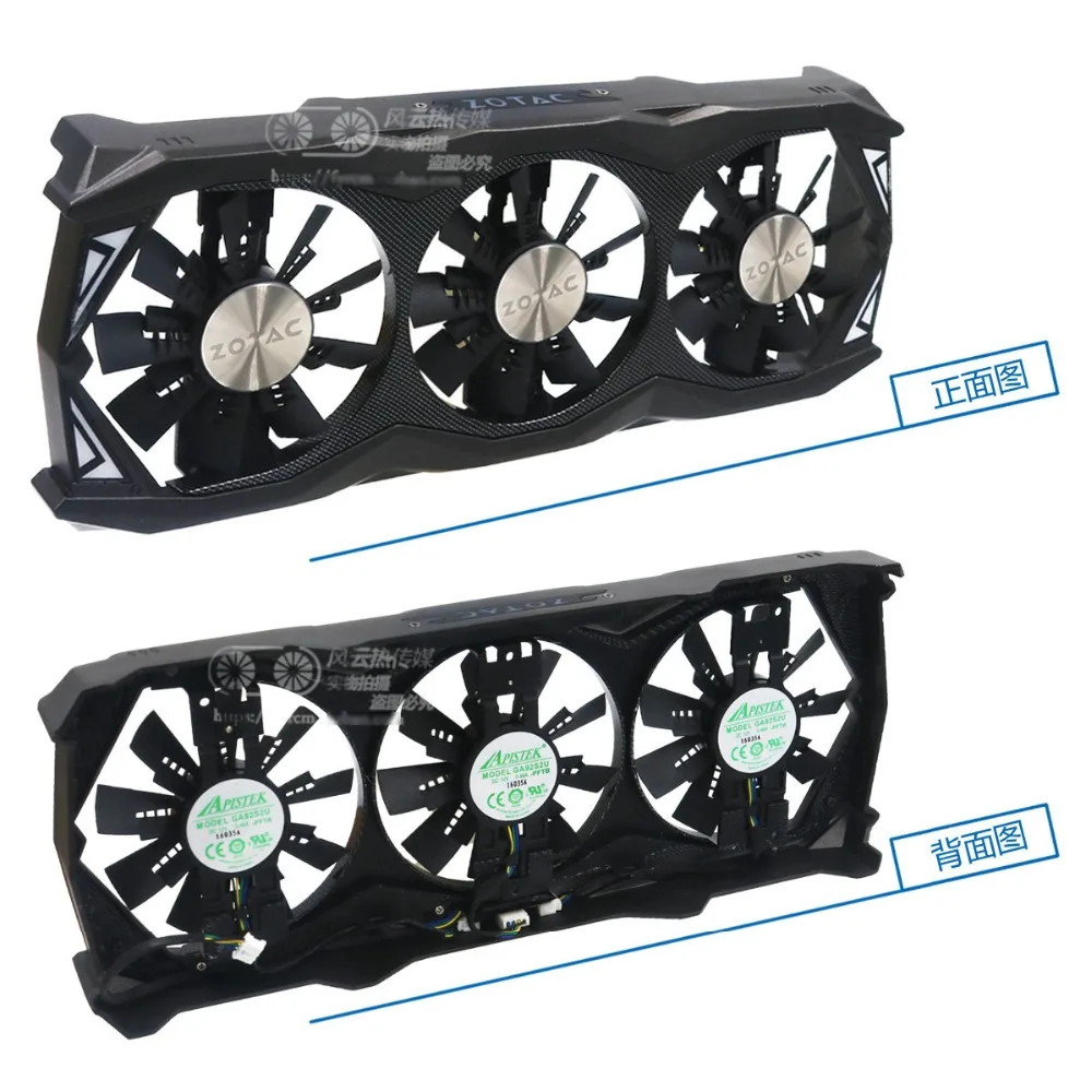 Новый оригинальный вентилятор GA92S2U DC12V 0.46A для ZOTAC GTX980Ti AMP экстремальной