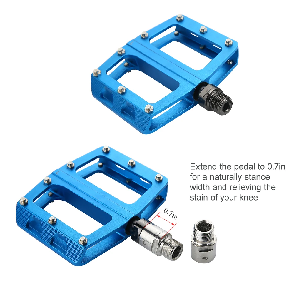 Lixada титановые удлинители для левой и правой педали велосипеда 9/16 дюйма