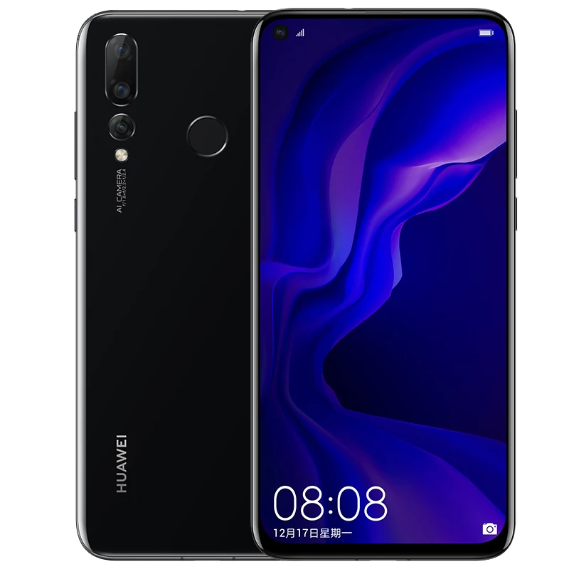 Huawei nova 4 nova4 6 дюйма 3 задняя камера мобильный телефон Kirin970 Octa Core face ID Android 9 0