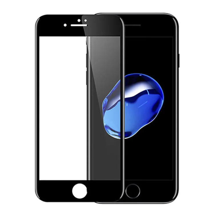 2 шт. Стекло для iPhone 7 6 6S плюс Экран протектор 3d изогнутый край Премиум закаленное