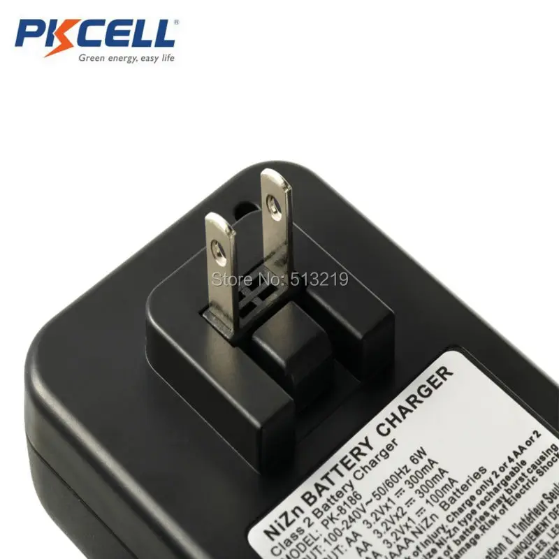 pkcell 1 6v nizn battery charger for aaaaa 8186 led indicator fast charging aaaaa batteries ni zn charger euus plug free global shipping