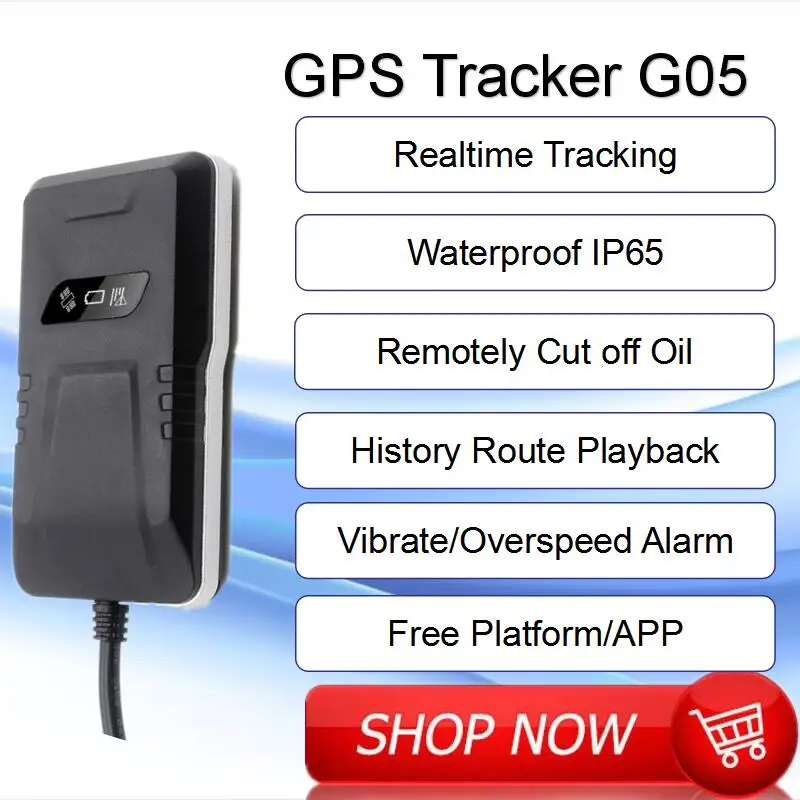Guaranteed 100% 4 band car GPS tracker G05 Google link real time tracking cut off oil free shipping | Trackers
