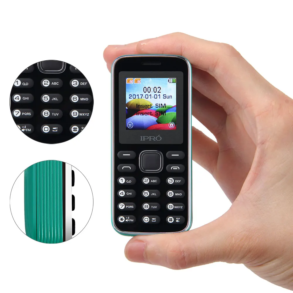 Оригинальный ipro пчелы II 1.5 дюймов разблокировать телефон для пожилых dual sim