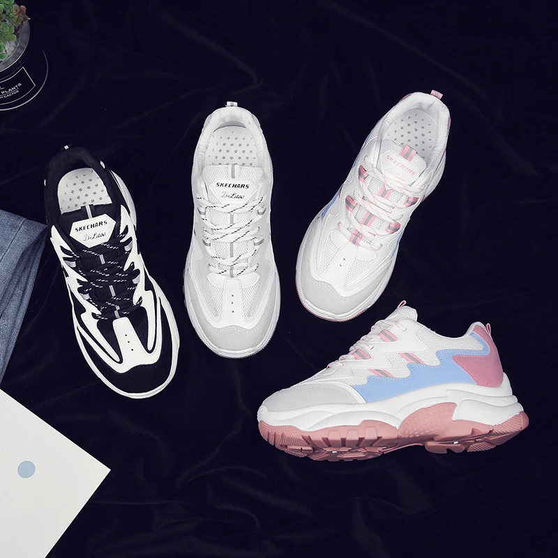 ALIBOY белые женские кроссовки для бега теннисные брендовые ретро на платформе