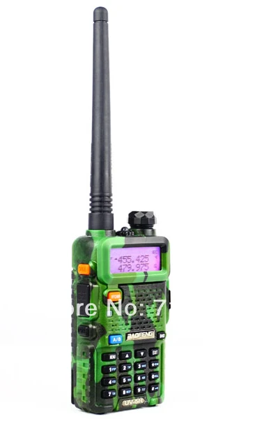 2 шт. BAOFENG UV 5R камуфляжная Двухдиапазонная Двусторонняя радиосвязь без наушников
