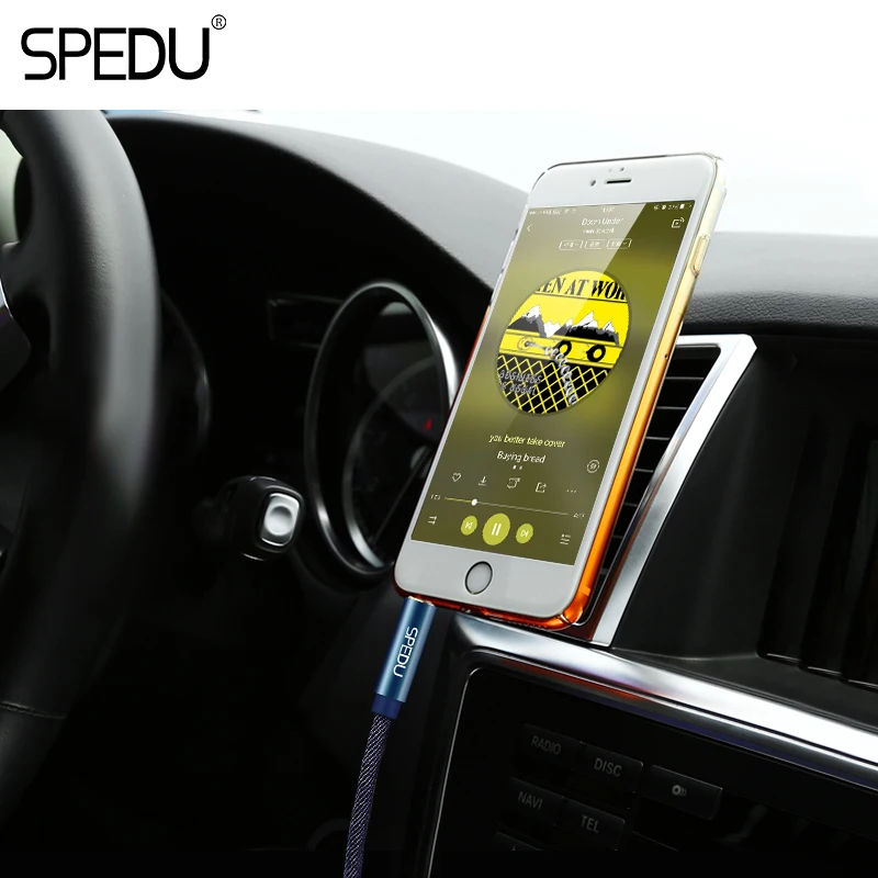 Spedu 3.5 мм Aux кабель для автомобилей Позолоченные аудио Jack мужчина акустический