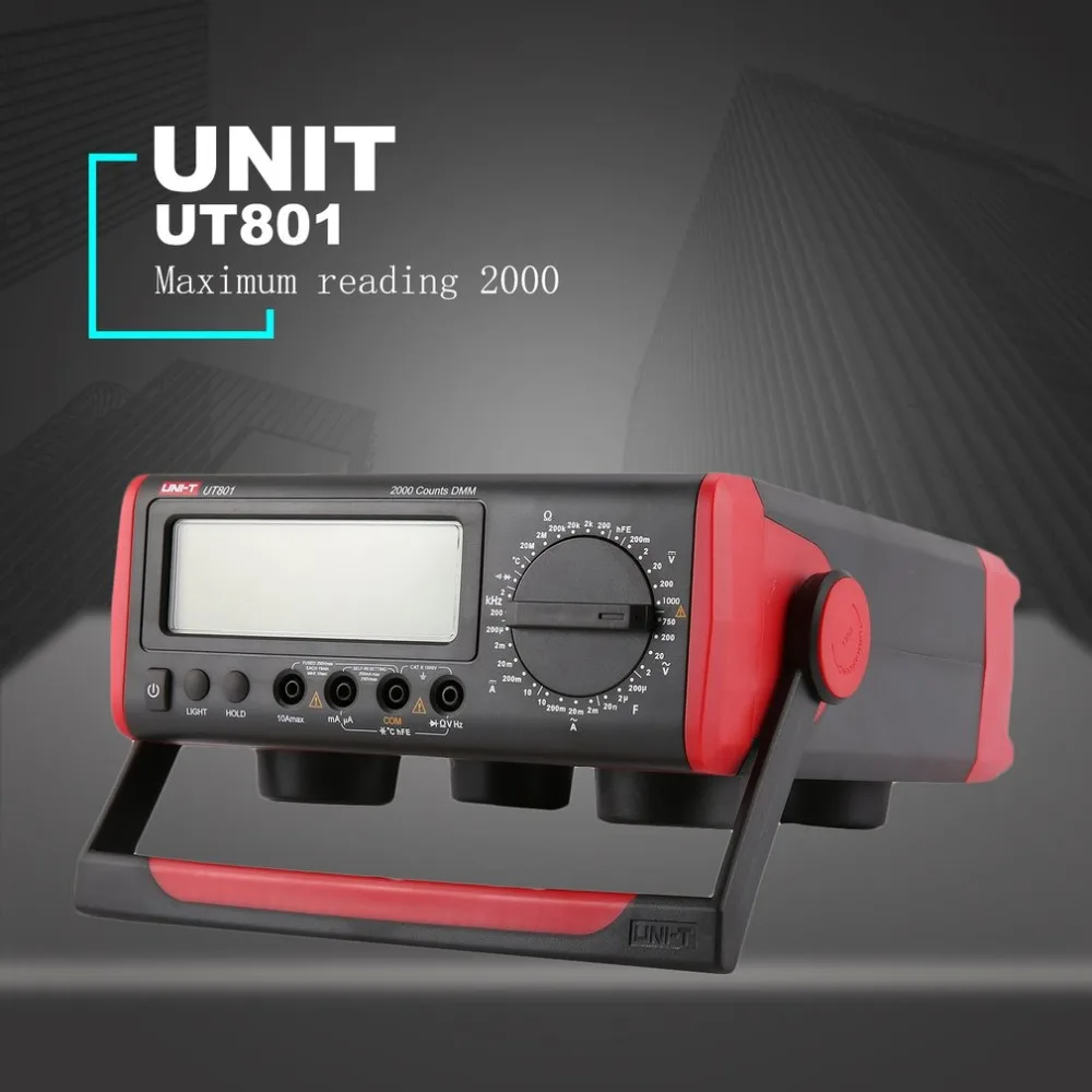 UNI T UT801 цифровой скамейки типа мультиметр переменного тока/AC Напряжение