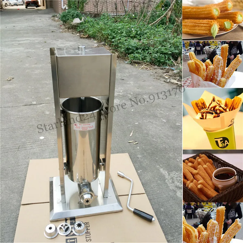 

3L Manual Churros Maker Commercial Stainless Steel Churro Machine Brand New