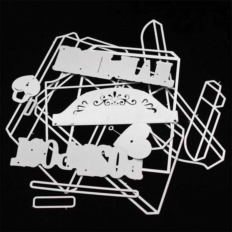 3D почтовый ящик металлические трафареты для пресс-формы DIY Скрапбукинг/фото