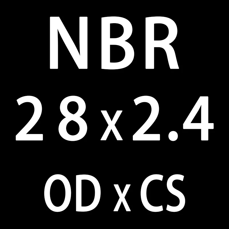 20 шт./лот резиновым кольцом черный NBR уплотнительное кольцо 2,4 мм Толщина OD21/22/23/24/25/26/27/28/29/30 мм-хомут с круглым воротником для мальчиков и девочек уплотнение шайба - Цвет: OD28mm